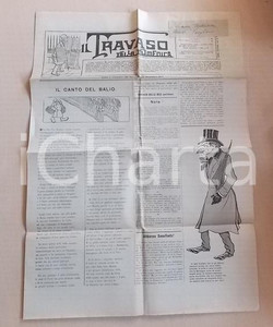 Giornale, rivista storica 1901 IL TRAVASO DELLA DOMENICA Il canto del balio Giornale satirico ILLUSTRATO 1