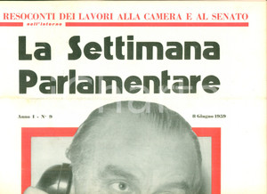 Giornale, rivista storica 1959 LA SETTIMANA PARLAMENTARE Si rinnova l ALFA ROMEO Rivista ILLUSTRATA 1
