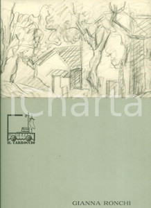 Stampa, bozzetto originale 1980 GIUSSANO MI Bozzetto ORIGINALE pittrice Gianna RONCHI con catalogo mostra 1
