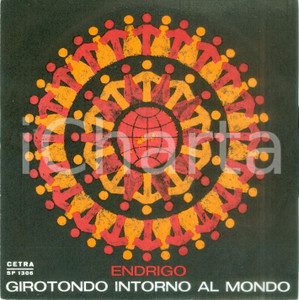 Oggetto da collezione cartaceo 1966 Sergio ENDRIGO Girotondo intorno al mondo Vinile 45 giri CETRA SP 1306 1