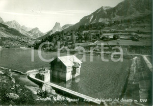 Cartolina originale da collezione 1961 ACCEGLIO CN Lago artificiale del SARETTO Cartolina FG VG 1