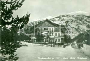 Cartolina originale da collezione 1965 ca BARDONECCHIA TO Sport Hotel CHRISTIANIA Cartolina FG VG 1