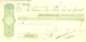 Documento originale, autentico 1929 MILANO Banca Commerciale Italiana Ricevuta pubblicitaria intestata 1