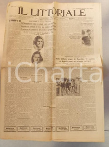 Giornale, rivista storica 1931 IL LITTORIALE Gare ciclistiche a TAASTRUP con incognita del tempo Giornale 1