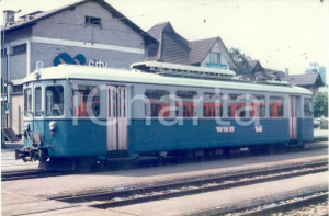 Fotografia d epoca originale 1975 ca SVIZZERA Ferrovie WYNENTAL UND SUHRENTALBAHN Motrice passeggeri Foto 1