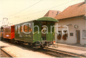 Fotografia d epoca originale 1985 SCHOFTLAND SVIZZERA Ferrovie WYNENTAL UND SUHRENTALBAHN Locomotiva Foto 1