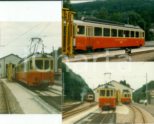 Fotografia d epoca originale 1975 ca SVIZZERA Ferrovie WALDENBURGERBAHN Treno BDe 1 Lotto 3 fotografie 1