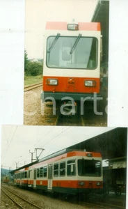 Fotografia d epoca originale 1975 ca SVIZZERA Ferrovie WALDENBURGERBAHN Treno in stazione Lotto 2 fotografie 1