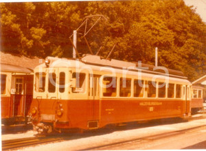 Fotografia d epoca originale 1975 ca SVIZZERA Ferrovie WALDENBURGERBAHN Vagone non fumatori Fotografia 1