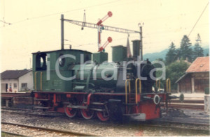 Fotografia d epoca originale 1975 ca SVIZZERA OensingenBalstahlBahn Locomotiva OeBB Fotografia 1