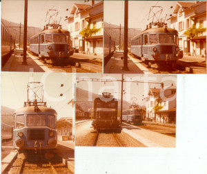 Fotografia d epoca originale 1975 ca SVIZZERA OensingenBalstahlBahn Locomotiva OeBB stazione Lotto 4 foto 1