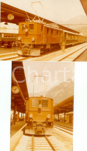 Fotografia d epoca originale 1975 ca SVIZZERA RhÃ¤tische Bahn Ferrovia retica Locomotiva 354 Lotto 2 foto 1