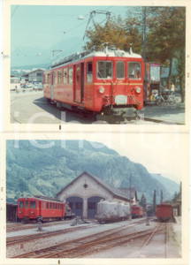 Fotografia d epoca originale 1974 SVIZZERA RhÃ¤tische Bahn BERNINA EXPRESS Locomotiva 482 Lotto 2 fotografie 1