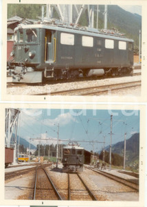 Fotografia d epoca originale 1973 SVIZZERA RhÃ¤tische Bahn BERNINA EXPRESS Locomotiva 602 Lotto 2 fotografie 1