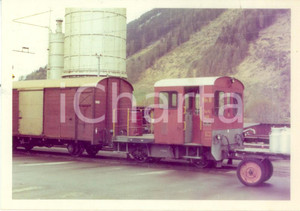 Fotografia d epoca originale 1975 ca SVIZZERA RhÃ¤tische Bahn Locomotiva merci 66 Fotografia 1