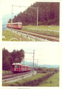 Fotografia d epoca originale 1975 ca SVIZZERA RhÃ¤tische Bahn BERNINA EXPRESS Locomotiva 514 Lotto 2 foto 1