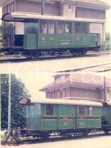 Fotografia d epoca originale 1975 ca SVIZZERA Chemins de fer LA GRUYERE Locomotiva 23 su binario Lotto 2 foto 1