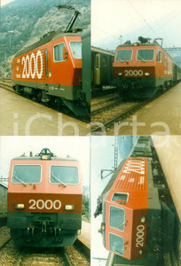 Fotografia d epoca originale 1985 ca SVIZZERA Ferrovie SBB CFF FFS Locomotiva 2000 Lotto 4 fotografie 1