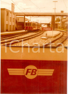 Fotografia d epoca originale 1975 ca SVIZZERA Ferrovie FORCHBAHN Locomotiva 105 Lotto 2 fotografie 1