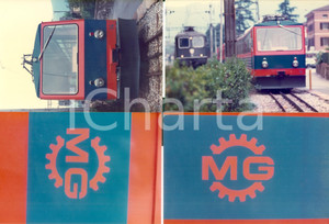 Fotografia d epoca originale 1975 ca CAPOLAGO SVIZZERA Ferrovia MONTE GENEROSO Locomotiva 14 Lotto 4 foto 1