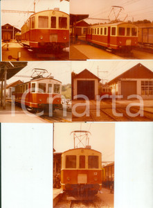 Fotografia d epoca originale 1975 ca SVIZZERA Ferrovie ORBE  CHAVORNAY Locomotiva 12 Lotto 5 fotografie 1