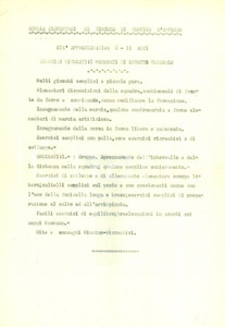 Documento originale, autentico 1940 ca CORTINA D AMPEZZO BL Scuole elementari Esercizi ricreativi del circolo 1