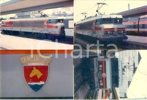 Fotografia d epoca originale 1975 ca FRANCE Treno SNCF CC6569 La MulatiÃ¨re in stazione Lotto 4 fotografie 1