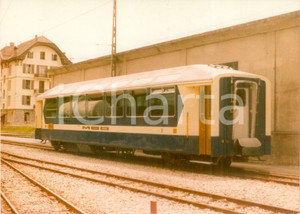 Fotografia d epoca originale 1975 ca SVIZZERA Ferrovie MOB Vagone passeggeri seconda classe Fotografia 1