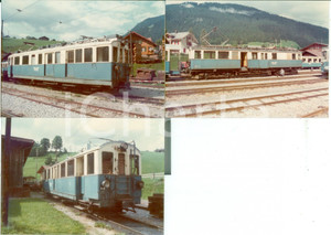 Fotografia d epoca originale 1975 ca SVIZZERA MONTREUXBERNEROBERLAND Locomotiva Bd 27 Lotto 2 fotografie 1