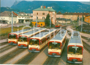 Fotografia d epoca originale 1986 SALZBURG AUSTRIA Ferrovia SETGSVB Stazione dei treni Cartolina FG NV 1