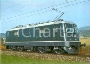 Fotografia d epoca originale 1980 ca SVIZZERA Treno TRANSEUROPEXPRESS Locomotiva Re 4/4 11156 Foto seriale 1