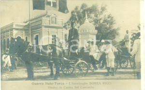 Cartolina originale da collezione 1925 ca TRIPOLI Ammiraglio Raffaele BOREA RICCI Casina Comando Cartolina FP NV 1