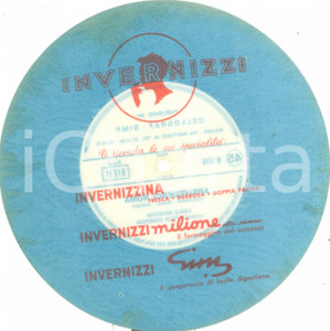 Oggetto da collezione cartaceo 1960 ca Carlo GENOVESI Arrivederci ROMA Vinile 45 giri Formaggino INVERNIZZI 1