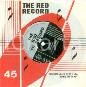 Oggetto da collezione cartaceo 1960 ca Pino VINCI E  vero Vinile 45 giri microsolco THE RED RECORD 1