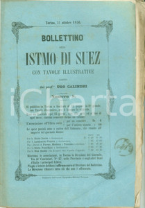 Giornale, rivista storica 1856 BOLLETTINO DELL ISTMO DI SUEZ 8 Interessi della TURCHIA sul Bosforo 1