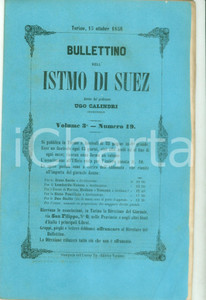 Giornale, rivista storica 1858 BOLLETTINO DELL ISTMO DI SUEZ 19 Governo e industrie del GIAPPONE 1
