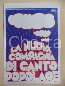 Materiale pubblicitario d’epoca 1973 David ZARD La nuova compagnia di canto popolare EMI Manifesto ILLUSTRATO 1