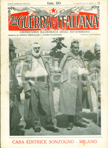 Giornale, rivista storica 1916 LA GUERRA ITALIANA WW1 Campo di concentramento di prigionieri austriaci 1