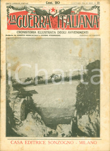Giornale, rivista storica 1916 LA GUERRA ITALIANA WW1 La conquista della Cima GARDINAL Rivista ILLUSTRATA 1