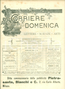 Giornale, rivista storica 1892 CORRIERE DELLA DOMENICA Le colossali ricchezze americane Giornale 1