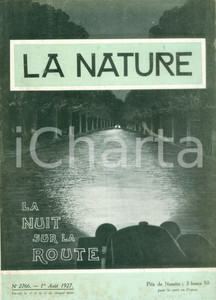 Giornale, rivista storica 1927 LA NATURE I fulmini del Klidonografo di LICHTENBERG Rivista ILLUSTRATA 1