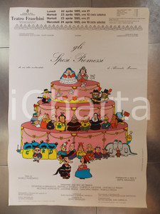 Materiale pubblicitario d’epoca 1985 PAVIA TEATRO FRASCHINI Sposi Promessi Alessandro MANZONI Manifesto 70 x 100 1