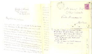 Autografo originale 1958 GHIFFA VB Alfredo GALLETTI e le recensioni sul prof. SANTANGELO Autografo 1