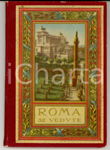 Materiale pubblicitario d’epoca 1930 ca ROMA Album ricordo illustrato con 32 vedute TURISMO VINTAGE 1