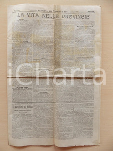 Giornale, rivista storica 1901 GAZZETTA DEL POPOLO La vita nelle Provincie Notizie aneddoti 1