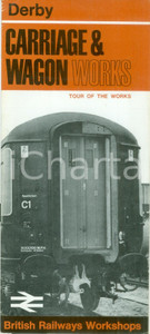 Materiale pubblicitario d’epoca 1970 ca BRITISH RAILWAYS WORKSHOPS Ferrovie di DERBY Opuscolo ILLUSTRATO 1