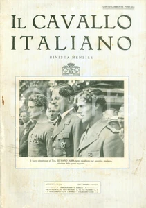 Giornale, rivista storica 1936 IL CAVALLO ITALIANO Rivista FISE Silvano ABBA terzo nel pentathlon 1