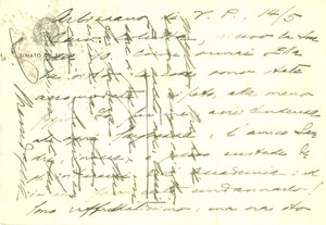 Autografo originale 1946 ARBIZZANO DI VALPOLICELLA Senatore Luigi MESSEDAGLIA Cartolina AUTOGRAFA 1