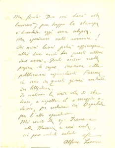 Autografo originale 1946 FERRARA Storico Alfonso LAZZARI ha perso tutto con le bombe AUTOGRAFO 1