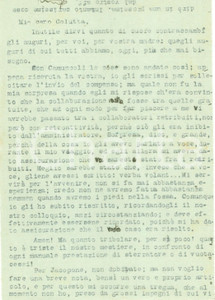 Autografo originale 1943 ROVERCHIARA Lionello FIUMI Quanto é triste il nostro mestiere AUTOGRAFO 1